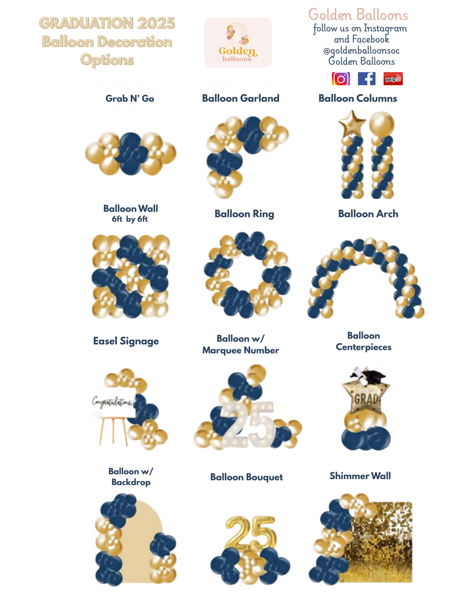 Graduation Balloons Decor